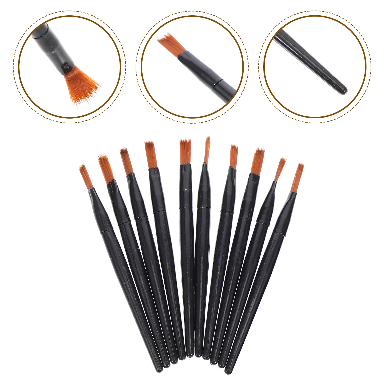 Mini brosse à cils pour maquillage, applicateur de rouge à lèvres, outils de mascara, baguettes de beauté, 100 pièces