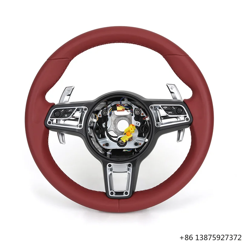 

Black Leather Steering Wheel for Various Including TAYC N 9YA 987 997 991 991 987 876 115 981