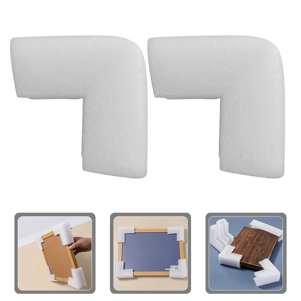 

50 Pcs Pearl Cotton Corner Protector Small Plate Doorbell Picture Frame Guards Packing Corners Control System