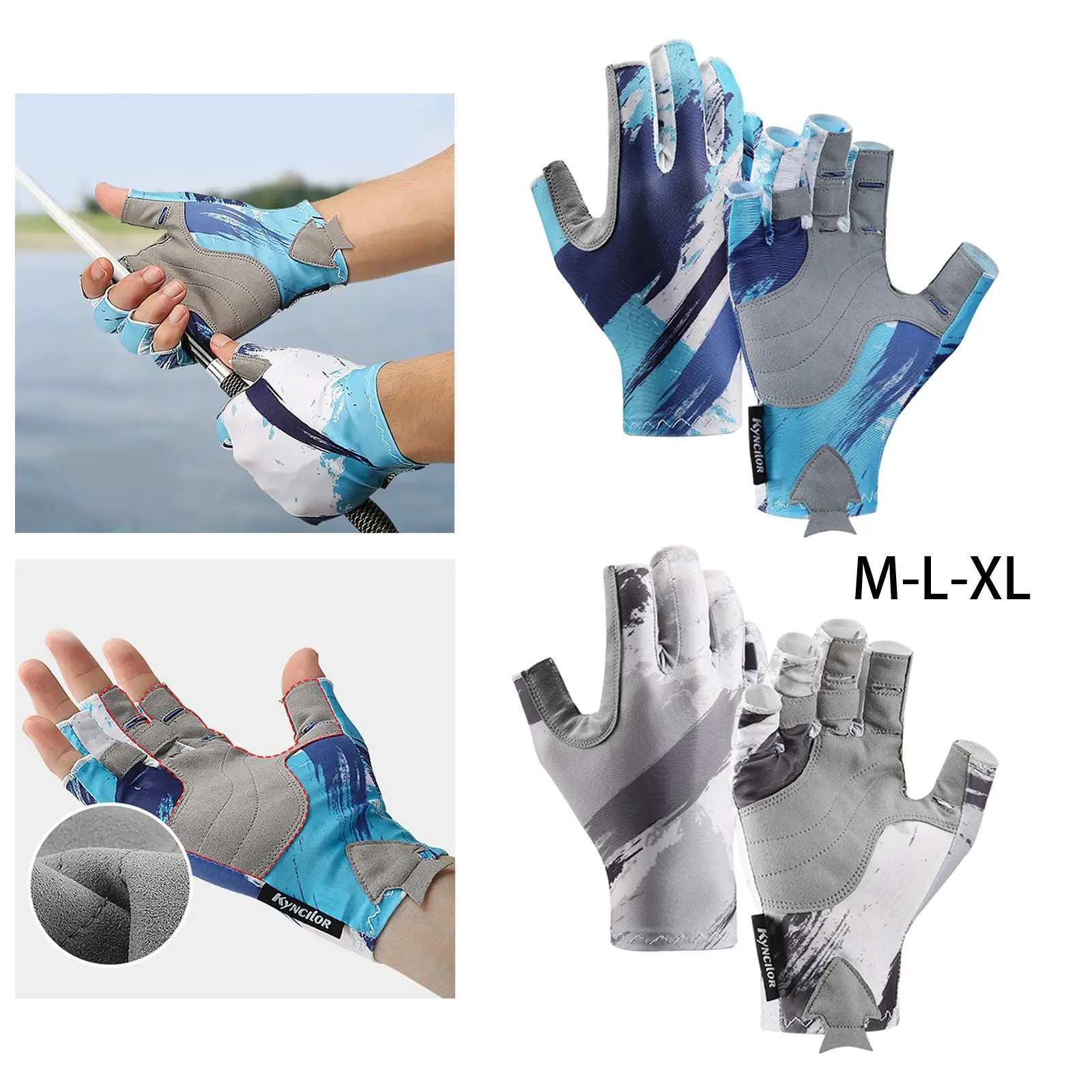 Outdoor Half Finger Cycling Gloves Breathable Shockproof Fingerles sGloves for Skateboarding Fitness Gym Biking Roller Skating