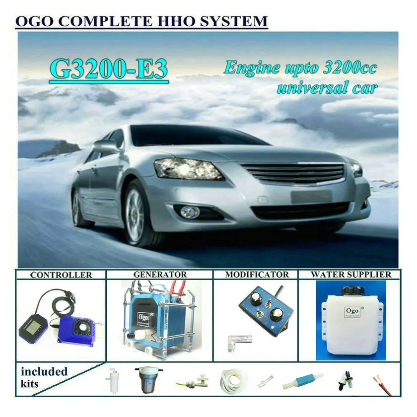 OGO Полная система HHO G3200-E3 Smart PWM MAP/MAF UPTO 3200CC