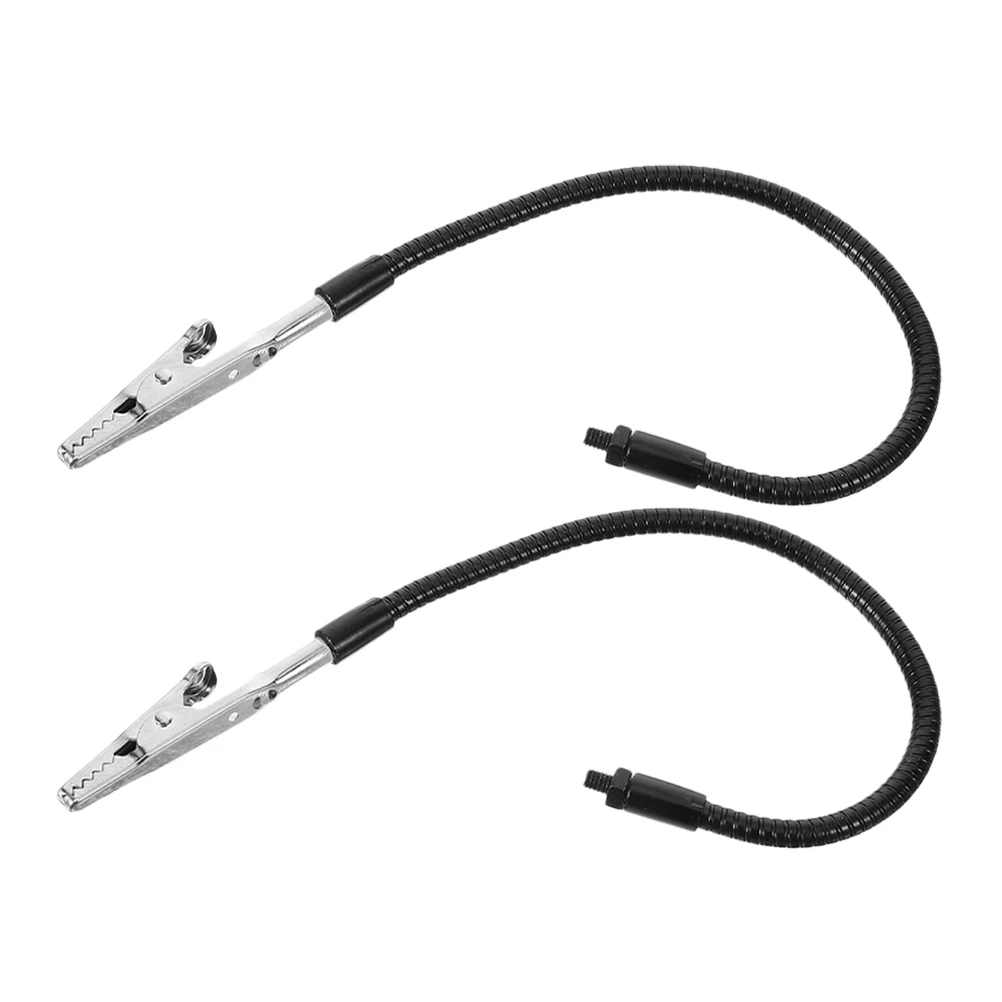

2Pcs Repair Fixtures Clamp Magnifier Lamp Soldering Holder Stainless Steel Springs Flexible Workstation Tool