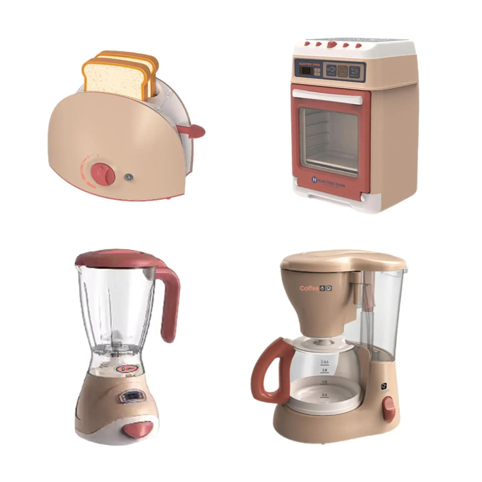 Eletrodomésticos de cozinha brinquedo educacional fingir brinquedos de cozinha para idades 4-8 presente