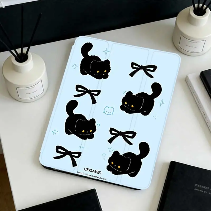 360°Rotatable Tri-Fold Stand Cover For iPad A16 2025 11 Air11/13 iPad 10.2 7/8/9 4/5 10.9 10th IPad Mini6 8.3 Pro 10.5 Pro11 3
