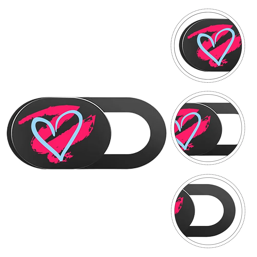 

3Pcs Privacy Protector Slide Cover Adhesive Phone Laptop Tablet Sticker Charm Decoration