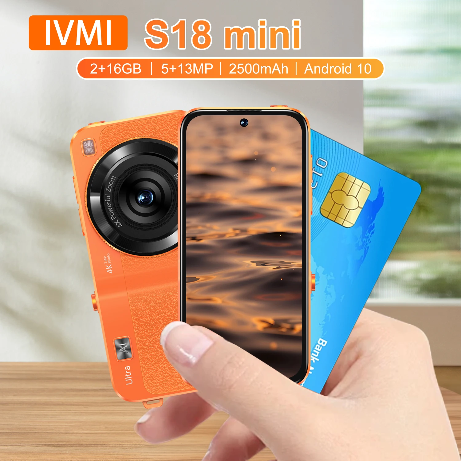 IVMI S18 mini Unlock Global Vision Mobile Smartphone 2+16GB 3.75