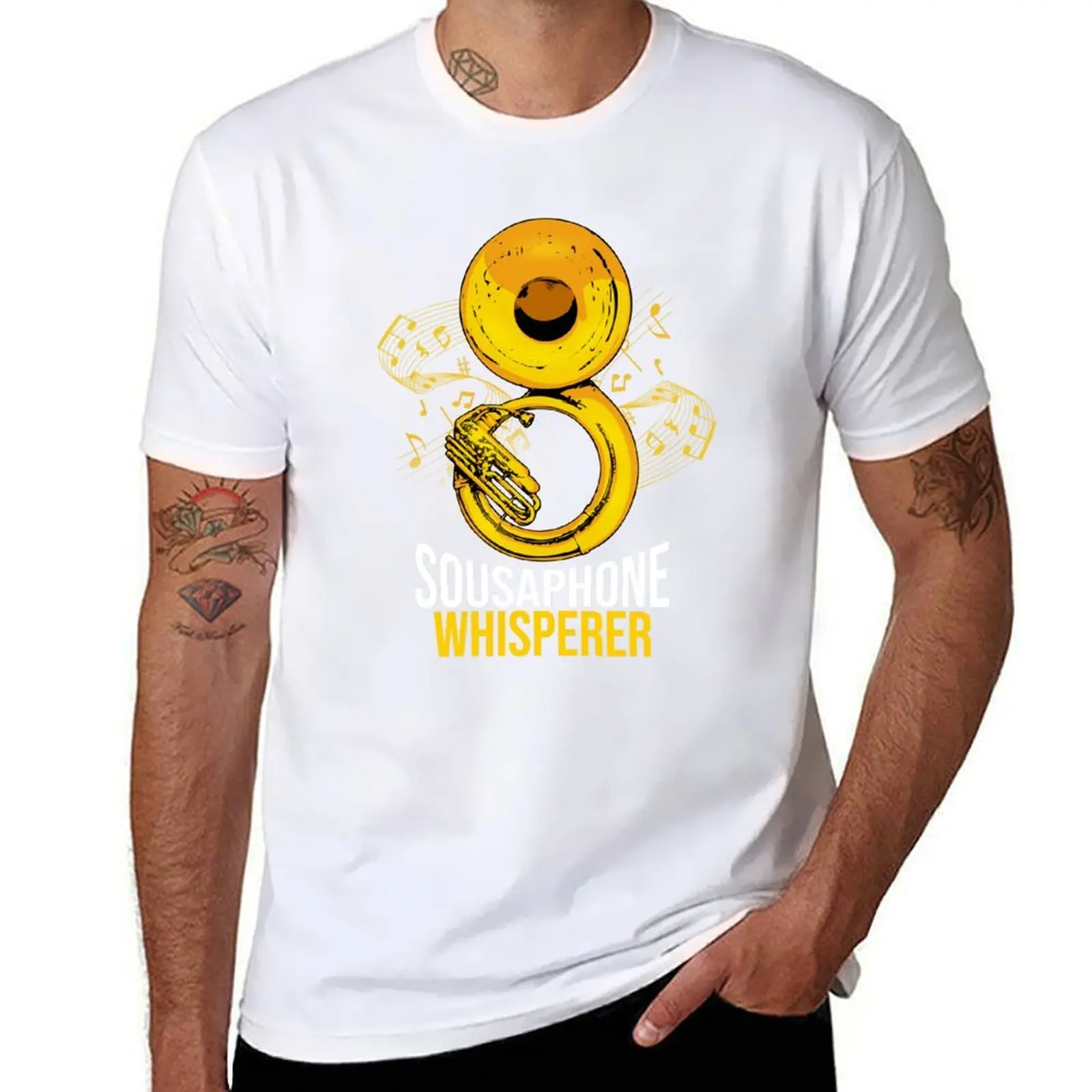 

Sousaphone Gift Big Band Tuba Music Sousaphone T-Shirt Summer Holiday Casual Tee