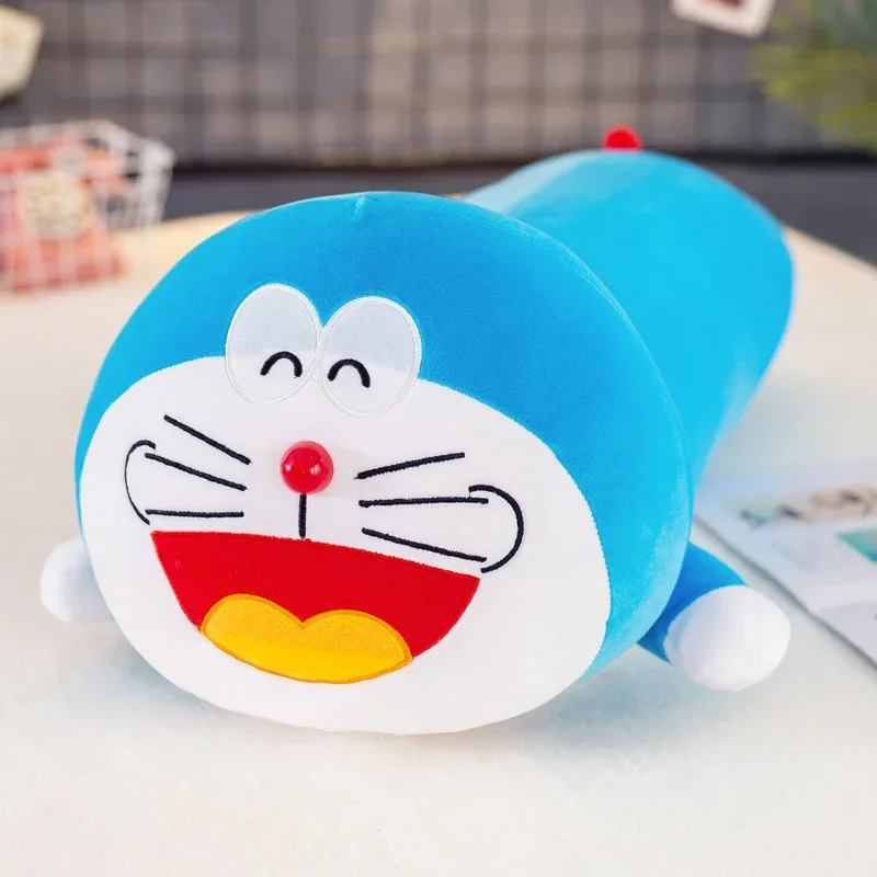 Doraemon Long Strip Pillow Plush Toy Cute Stuffed Plushie Doll Cartoon Cat Animal Sofa Bed Pillow Toy Baby Birthday Gift