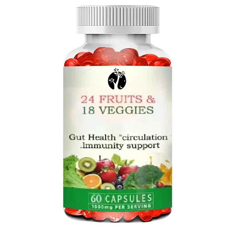 Gut Health Probiotic Capsules Contain 24 Types of Fruits, 18 Types of Vegetables and Herbs, Providing Antioxidant Support