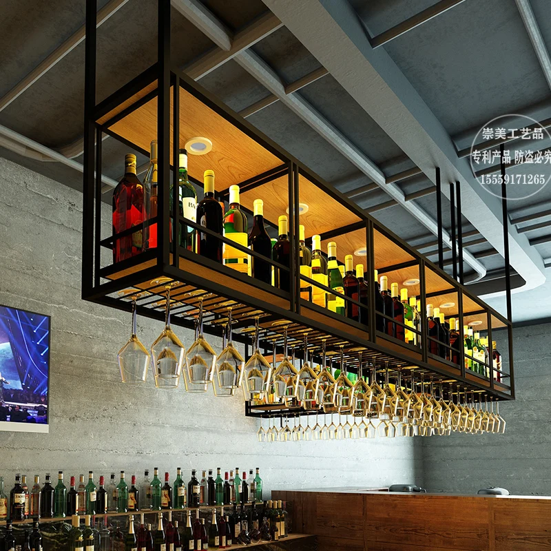 

Wall Standing Bar Cabinet Wine Rack Restaurant Commercial Bar Cabinet Wine Rack Shelf Display Vinoteca Drinking Bar Furniture