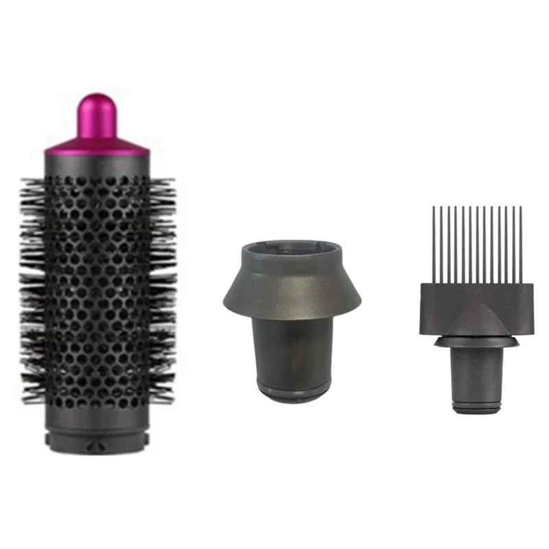 Cylinder Comb Wide Tooth Comb for Dyson Supersonic Hair Dryer Curling Attachment Fluffy Straight Hair Styler Nozzle Tool