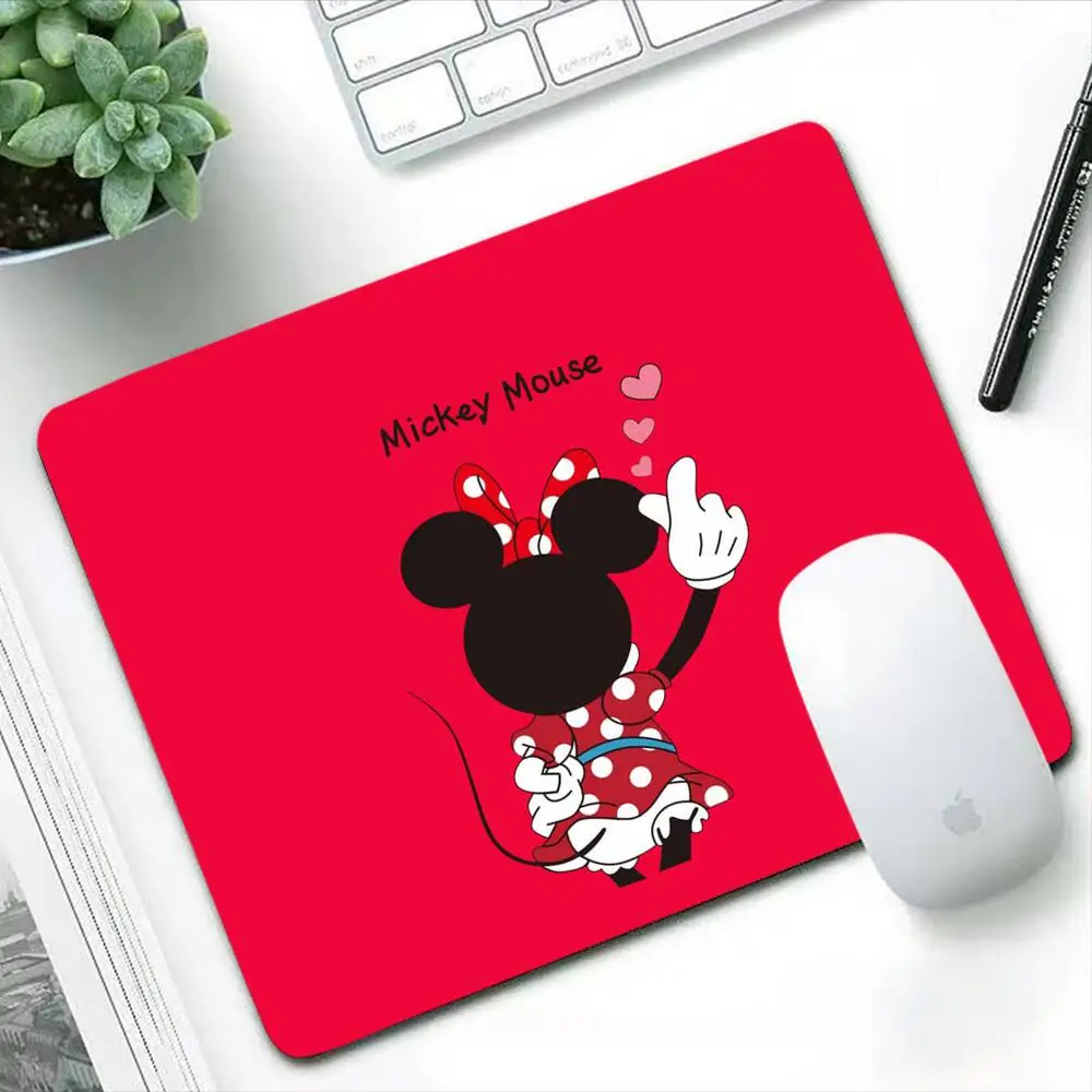 Disney mickey minnie mouse Durable Mouse Pad Anime Computer Desk Mat Accessories Mousepad Gaming Pc Gamer Keyboard Small Pads