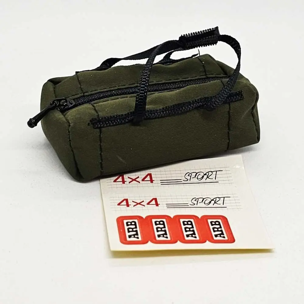 Simulação rc modelo saco ao ar livre chuva cena modelos rc carro bagagem telhado ornamento decoração do carro saco de viagem em miniatura