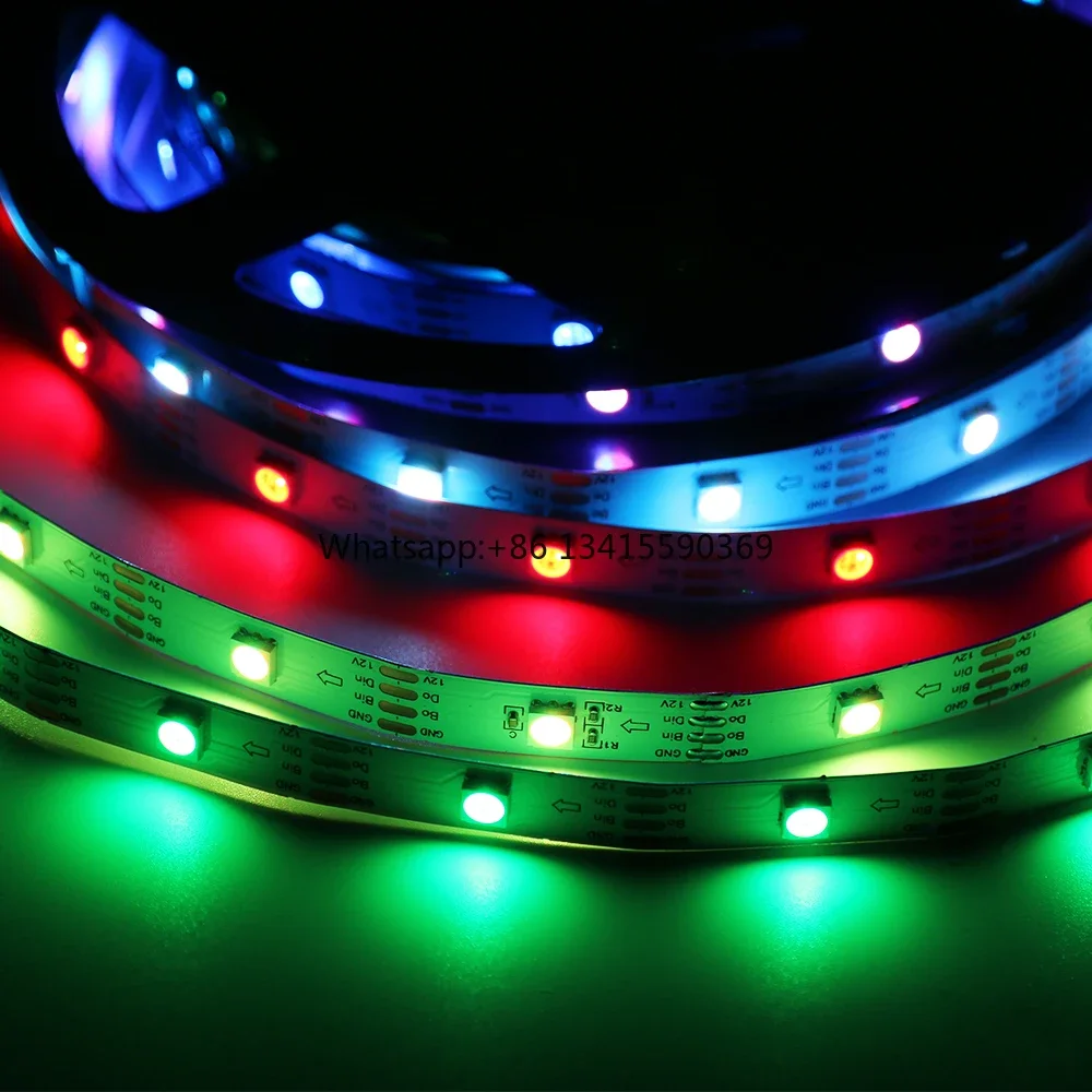 

Smart Ws2815 Rgb Led Strip 12v 5v 30leds/m 60leds/m 144leds/m Magic Led Strip Light
