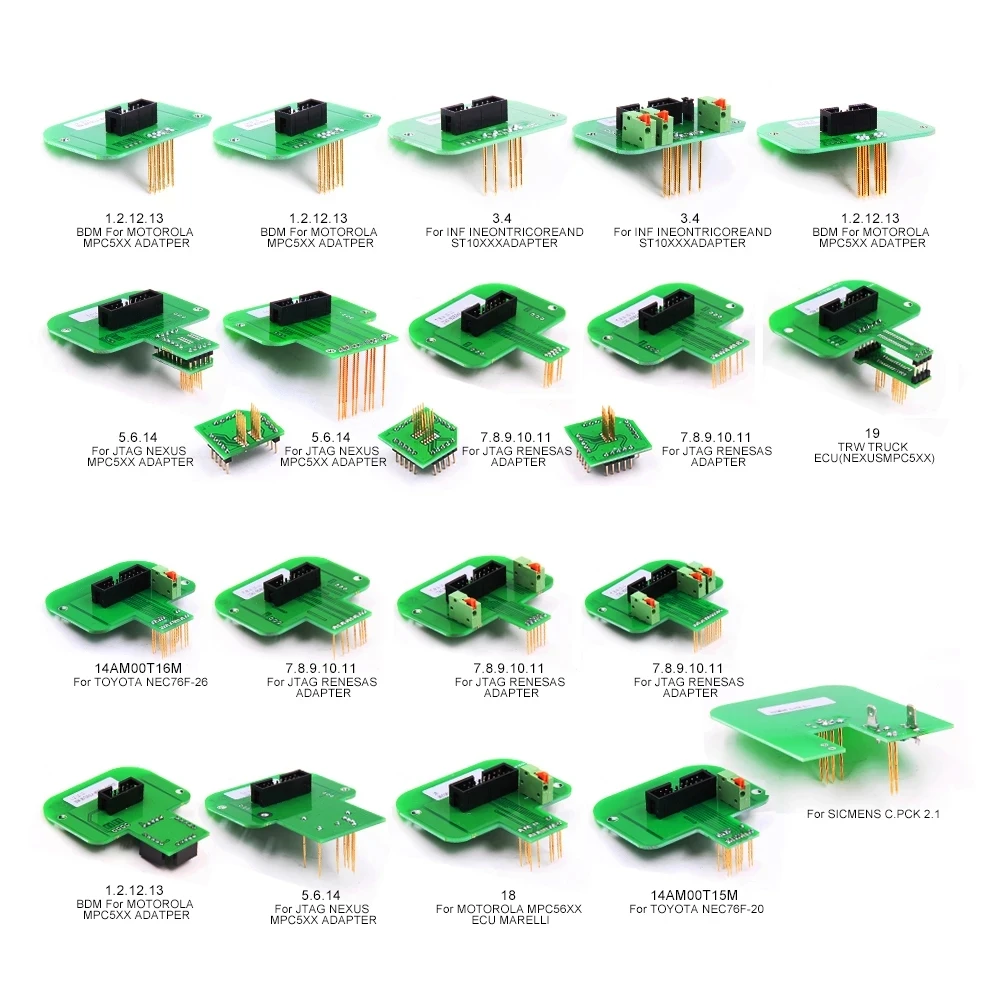 Complet BDM Frame 22pcs Full BDM Adapter Adapters Probe Pens 4pcs Pins With Cable for BDM100 fgtech Chip Tunning ECU Programmer