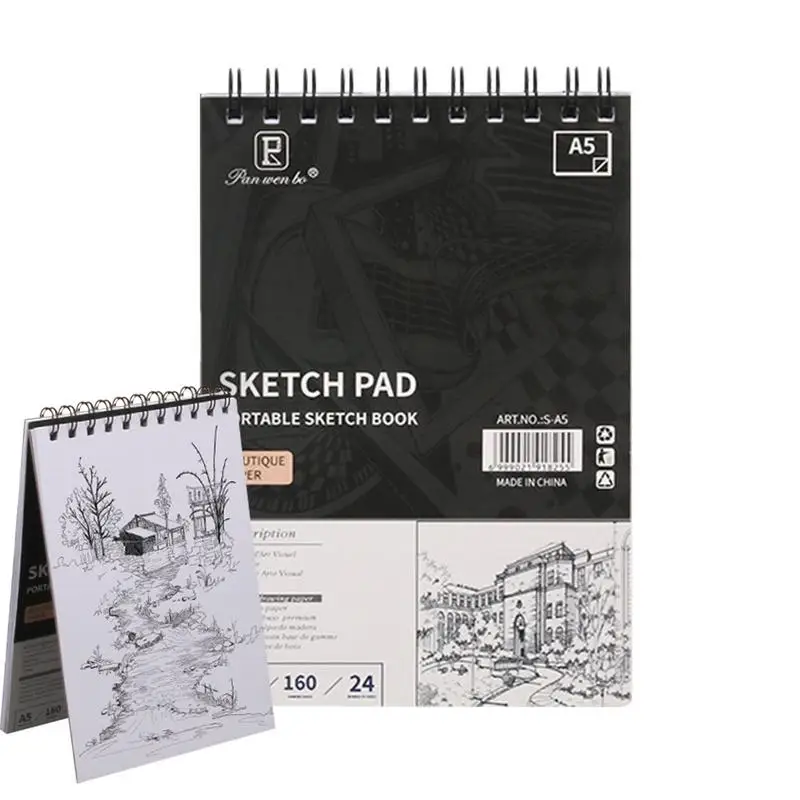 A4 A5 Sketch Pad Professional Sketchbook 24Sheet Sketching Paper Drawing Book Outdoor Painting Book Art Student Drawing Supplies