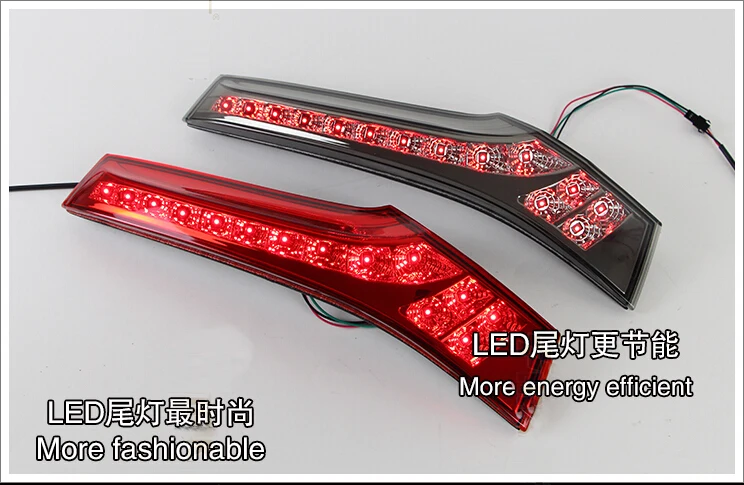 Bumper lamp 2PCS For Honda Jazz Fit taillight 2014 2015 2016 2017 Car LED Fit Jazz Tail Light Rear Bumper Light Brake Light