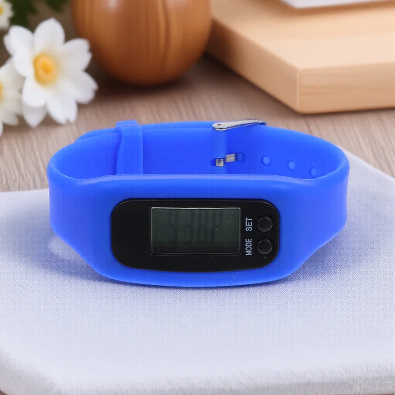 

Bracelet Pedometer Silicone Wrist Step Counter Watch Portable Sports Watch for Step Counting Walking Running Exercise Supplies