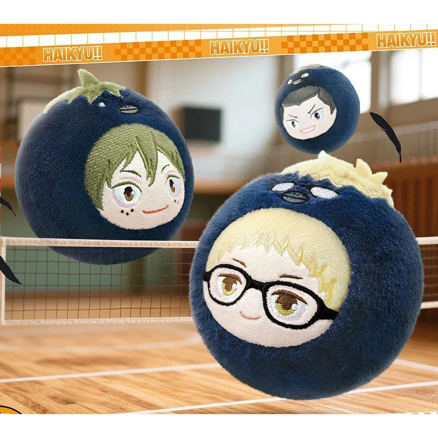 Haikyuu!! Anime Yamaguchi Tadashi Coin Purse Earphone Case Hinata Shoyo Kageyama Tobio Plush Doll Keychain​ Pendant Xmas Gifts