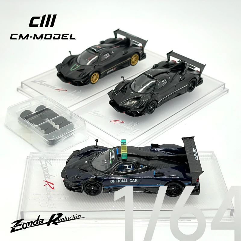 Pagani CM-Model 1:64 Zonda R Revolución Series Collectible Model Vehicles Alloy Track Hypercar Diecast Multiple Carbon Finishes