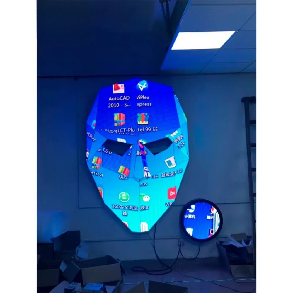Customized full-color LED display for indoor and outdoor design of wall-mounted LED advertising screens