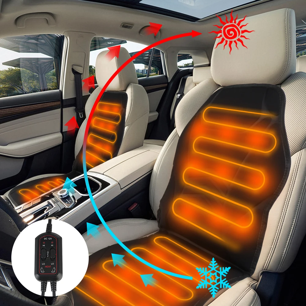 Universal for Winter/Cold Days Winter Seat Heater 12V Car Heated Seats Car Seat Heating Cushion Cover Car Electric Heated Seat