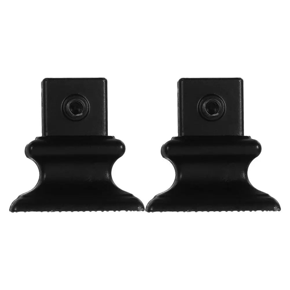 2Pcs Iron Stair Handrail Base Brackets Heavy-Duty Railing Post Support for Indoor Outdoor Deck Staircase Safety Stable Secure