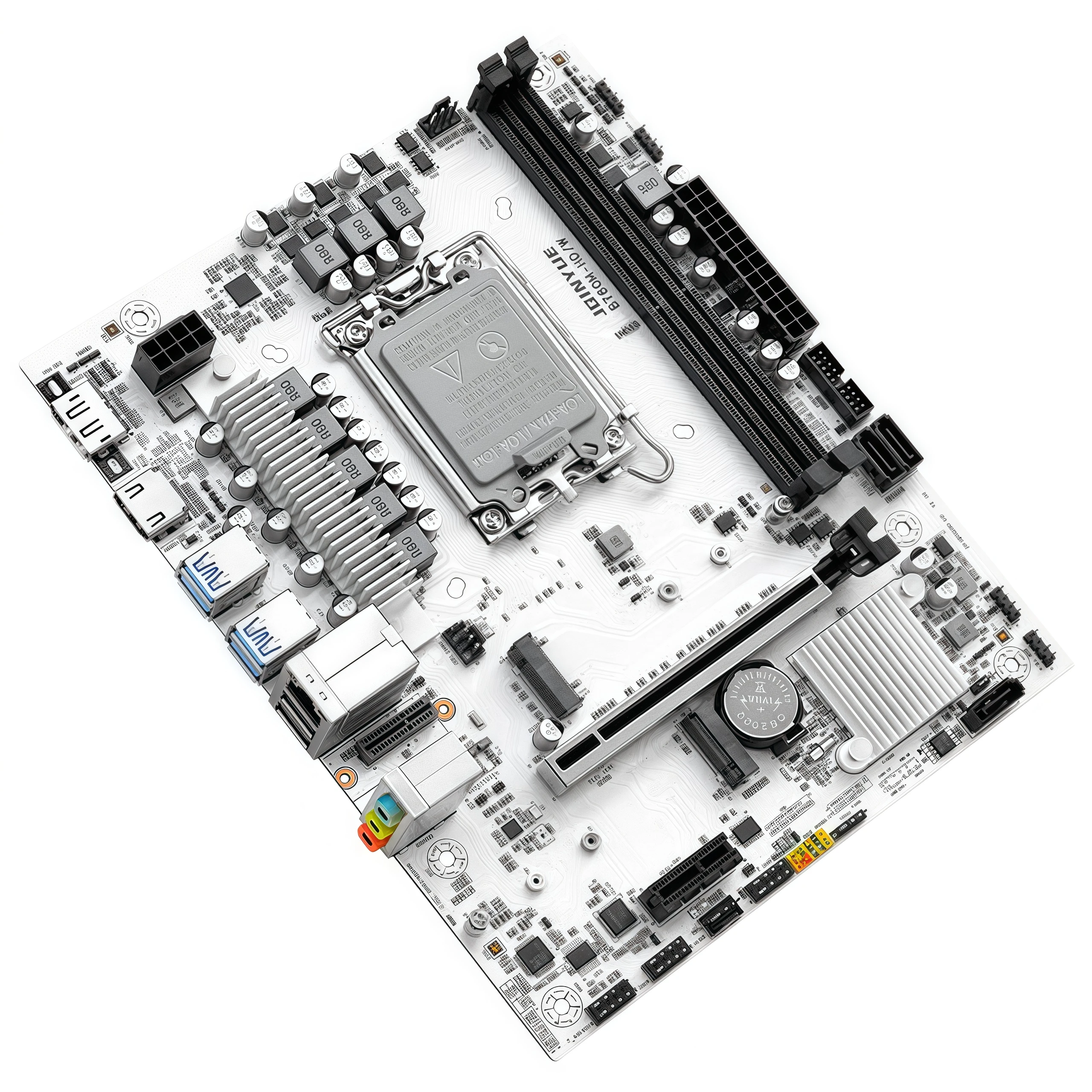 اللوحة الأم JingYue B760M HD/W، ذاكرة الوصول العشوائي DDR4، اللوحة الأم لسطح المكتب، Core i5 12400F/13400F/12490F (Intel B760/LGA 1700)