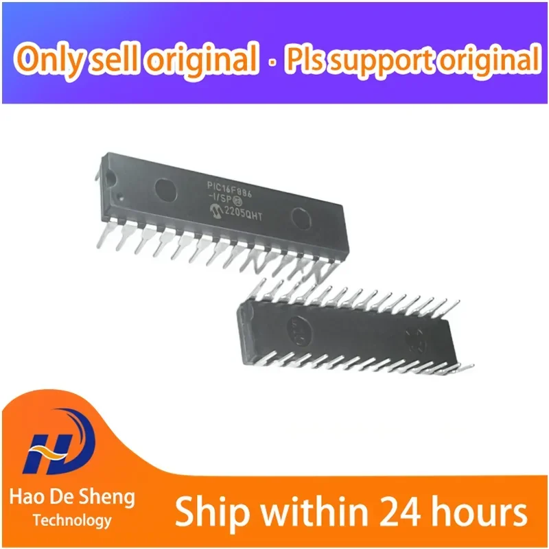 10PCS/LOT  PIC16F886I-SP  PIC16F886-I/SP DIP28 New Original In Stock