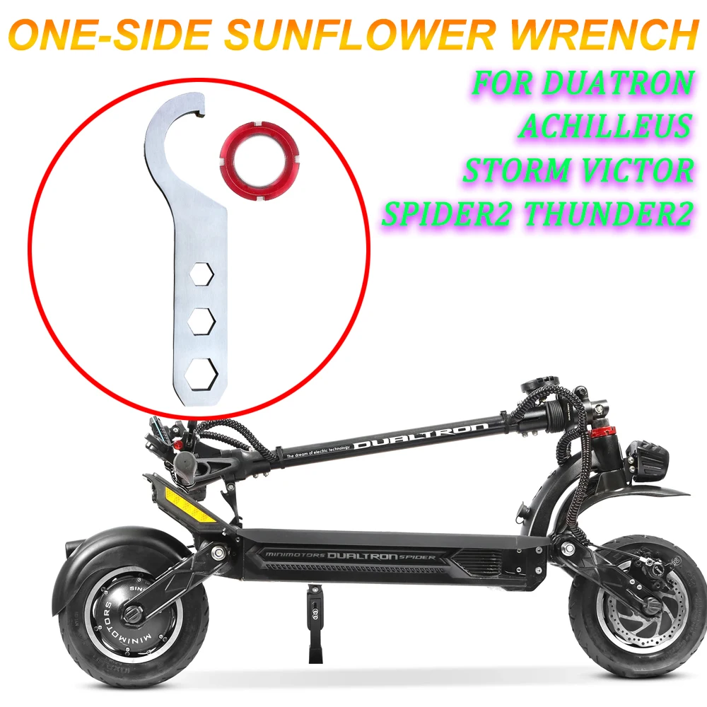 

New Folding Tool One-side Sunflower Wrench Suitable For Duatron Storm Victor Spider 2 Thunder 2 Achilleus Electric Scooter Parts