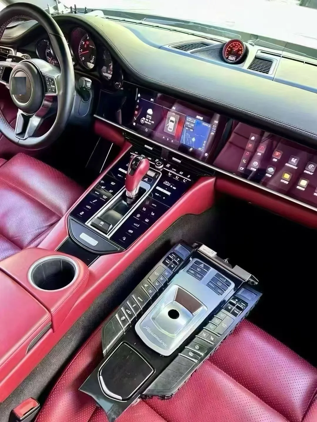 Center console shift panel upgrade For Porsche Cayenne 10-17/Panamera10-16/Macan14-21 Accessories Easy istallation Touch Control