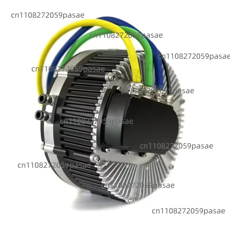 Motor 11 KW, 72 V, IP65, 160 N·m, Axial Flux, Brushless Permanent Magnet Synchronous Motor with Flange, Electric Motor
