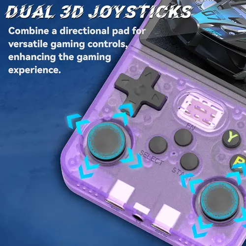 Imagen 2 del producto Consola de juegos R36s, juego portátil Retro, emulador de 3,5 pulgadas, 64GB, 128GB, más de 10000 juegos, consola de videojuegos ArkOS 2,0 para PSP/Arcade