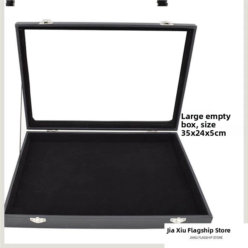 Velvet Jewelry Storage Box Small Display Case for Necklaces Bracelets Rings Earrings Covered Box with Lid Positive Rich Brand