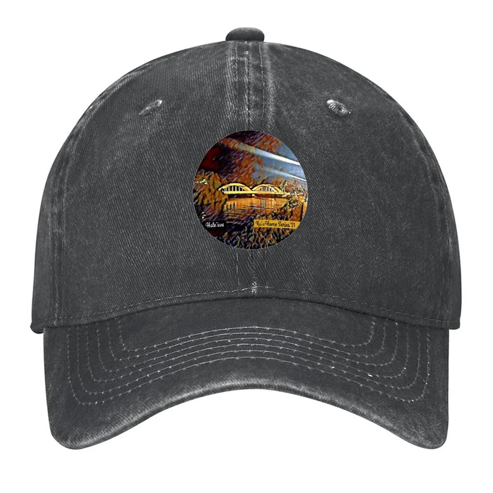 

Ku'u Home Series: Rainbow Bridge, Hale'iwa Baseball Cap Icon Sun Hat For Children Anime Hat Women Men's