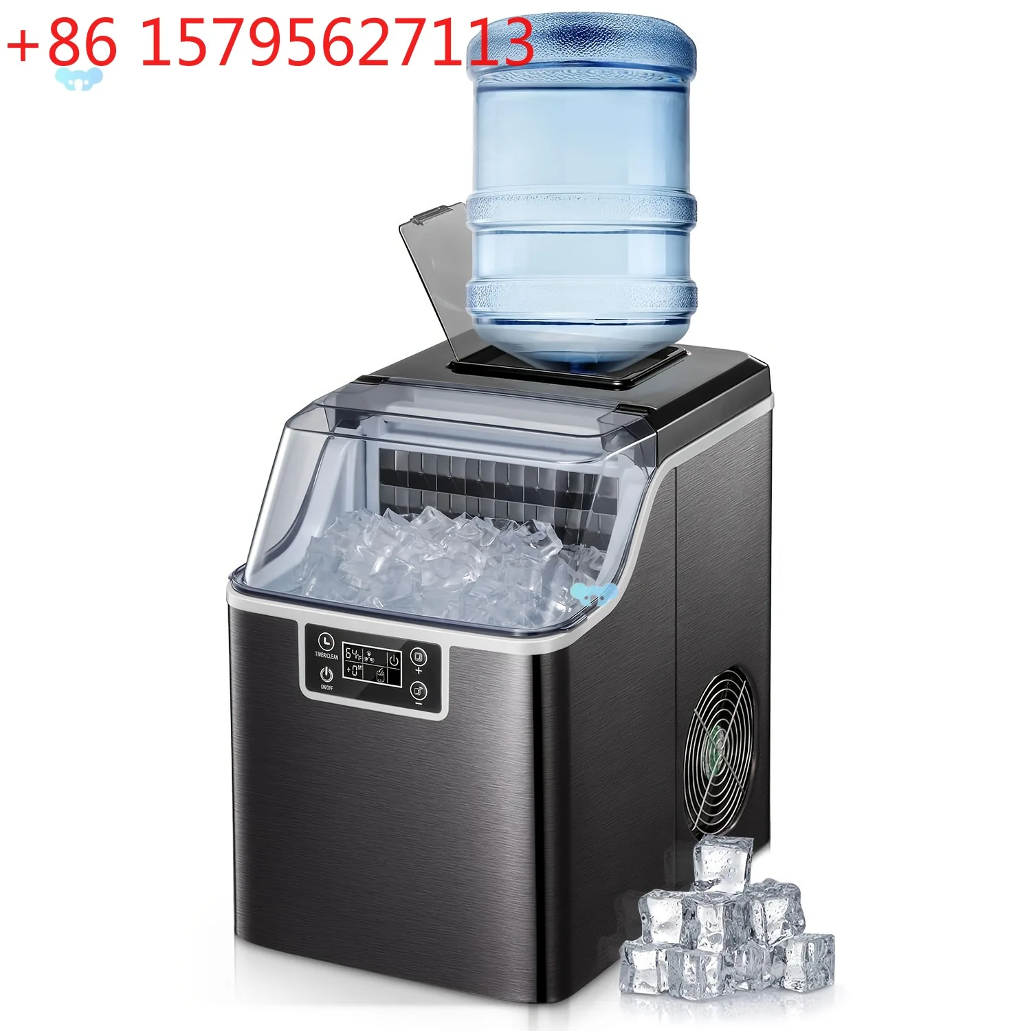 

Desktop Ice Maker 45/30/26/100 Pounds Bidirectional Water