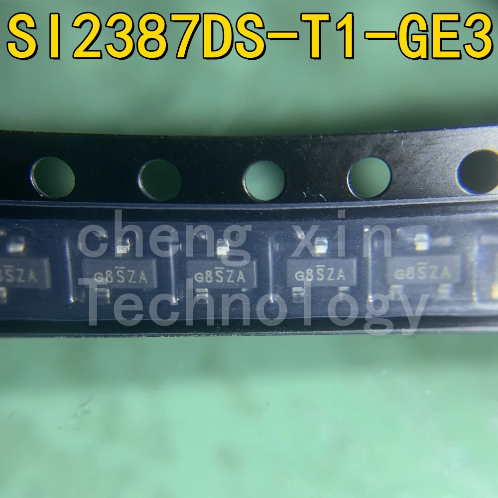 20PCS/LOT SI2387DS-T1-GE3 5pcs P-channel Voltage:80V Current:2.1A Current:3A silkscreen:G8SZA VA SI2387DS-T1 SI2387DS  SOT-23