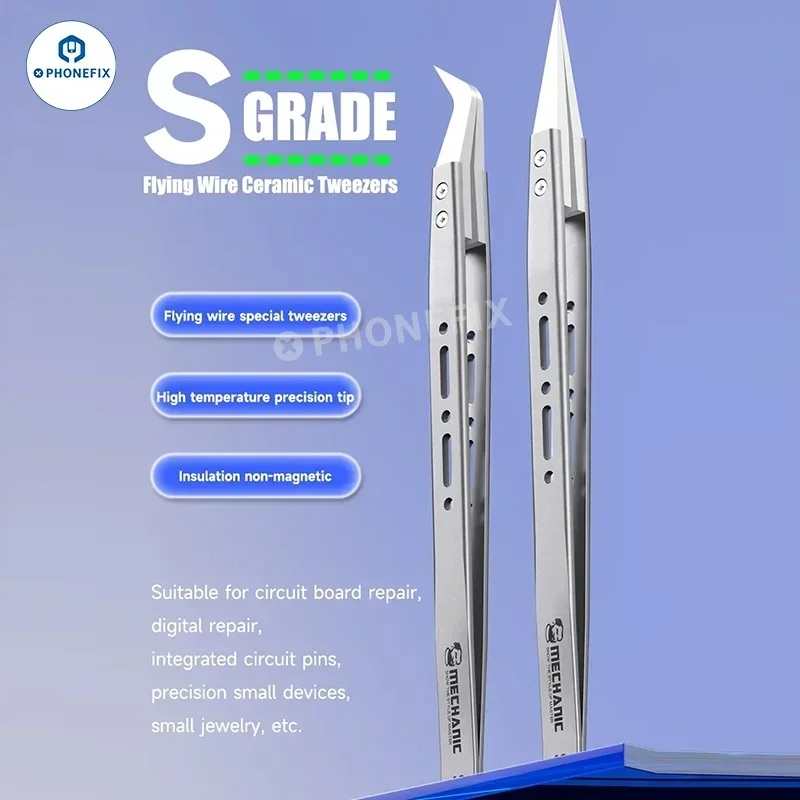 Monteur Hoge Precisie Isolatie Keramische Anti-magnetische Antistatische Speciale Pincet Voor Telefoon Vliegende Draad Reparatie SM-11 SM-17