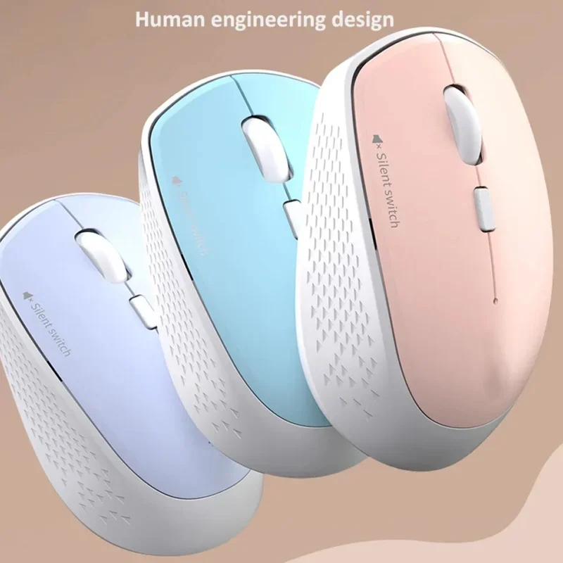 Wireless Mouse Mini Silent 2.4G USB Computer Mouse Optical Mice Noiseless Adjustable 1600 DPI Mouse for Windows Mac Linux