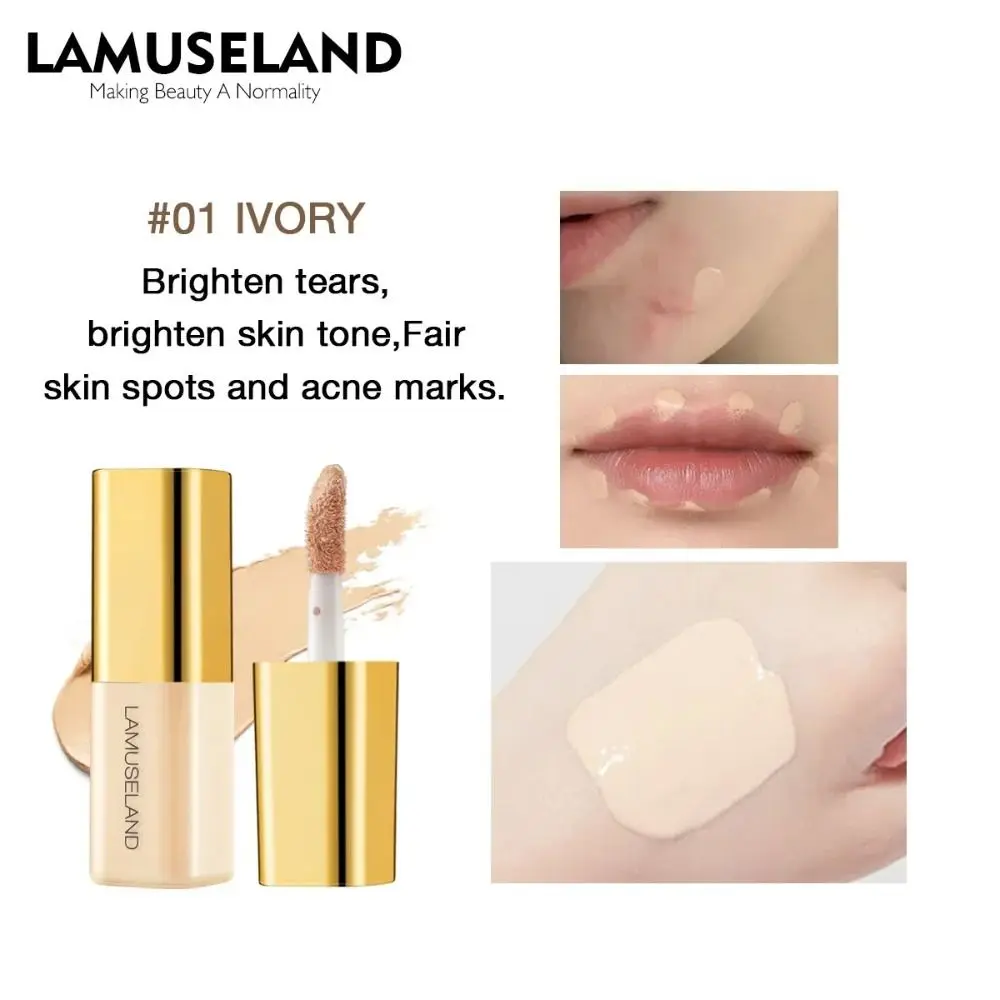 New 4 Colors Moisturizing Liquid Concealer 3.5g Oil Control Dark Circles Foundation Invisible Pores Full Coverage Mini Concealer