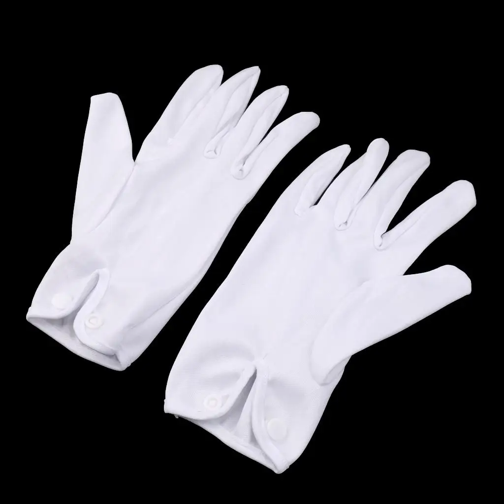Pool Snooker Referee Gloves White Cotton Billiards Accessory Reusable Glove for Table Game Equipment