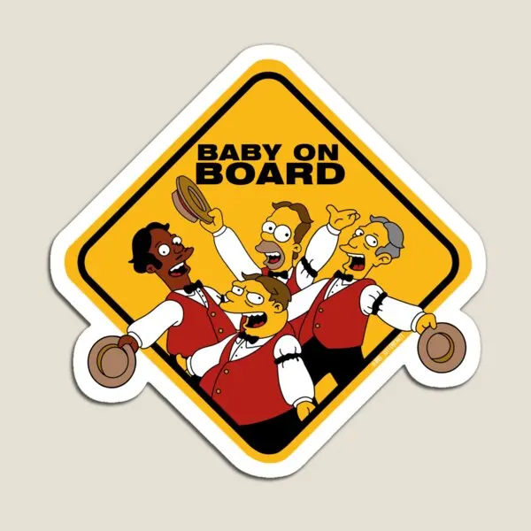 Baby On Board Something Something Bu  Magnet Baby Kids Stickers Children Magnetic Home Refrigerator Funny Decor Cute Toy  Holder