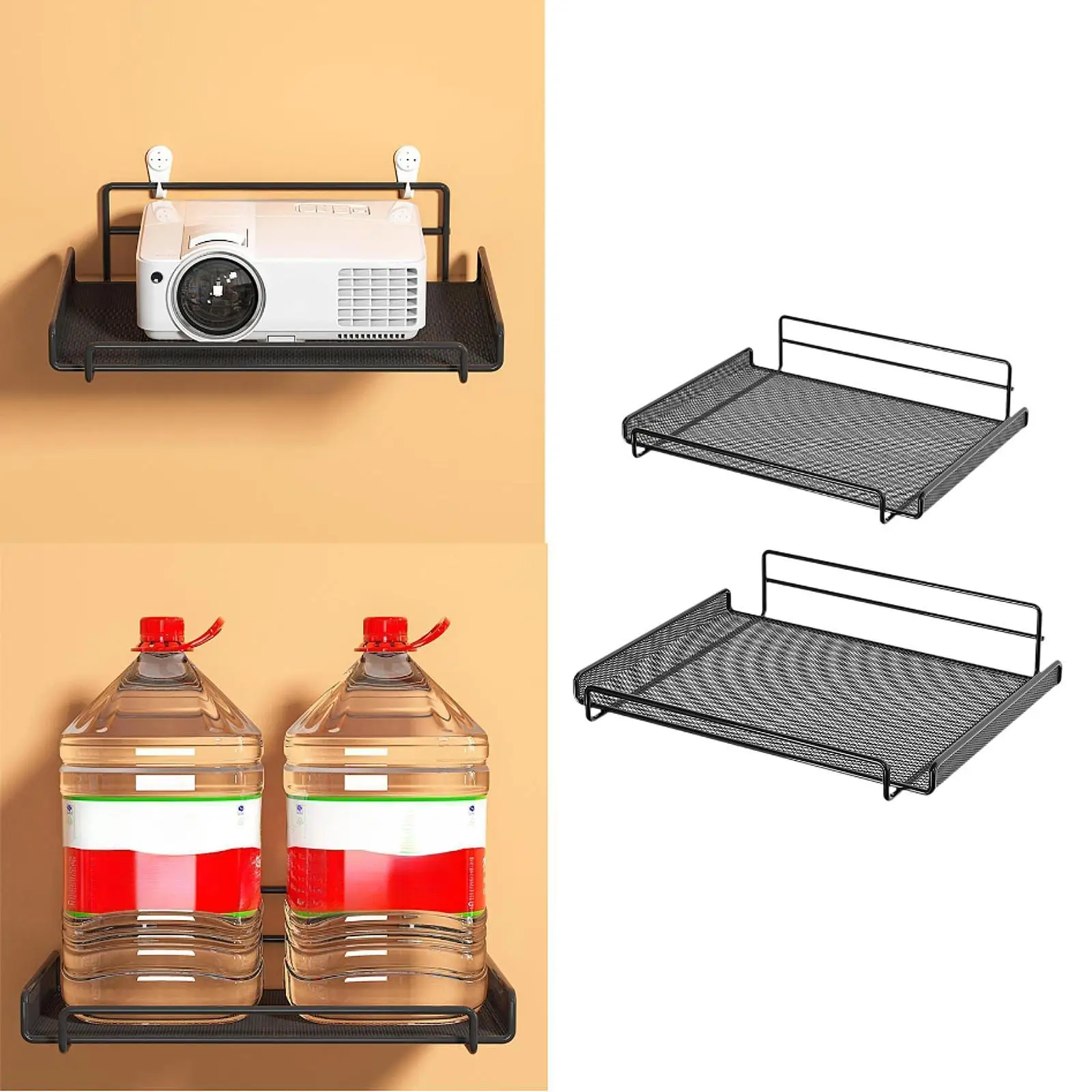 Projector Shelf Multifunctional Wall Display Shelf for Hotel Office Bedroom