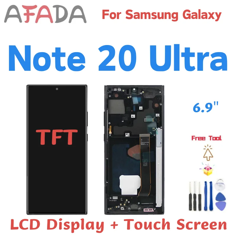 tft-69-para-samsung-note20-ultra-pantalla-tactil-lcd-para-samsung-galaxy-note-20-ultra-n985-n985f-reemplazo-con-marco