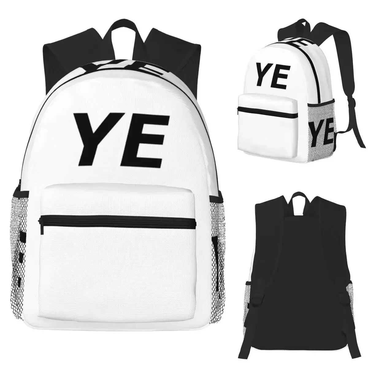 

Kanye West YE Student Backpack School Bag Hiking Travel Daypack for Men Women Fashion Bookbag Shoulder Bags