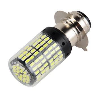 1x10W P15D-25-3 혼다 TRX200 TRX125 TRX250 FourTrax 가와사키 폴라리스 스즈키 야마하 UTV 6000K 화이트 램프 용 하이/로우 빔 LED 전구