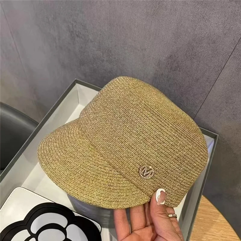 2024 Summer Straw Hats for Women Panama Equestrian Hat Outdoor Casual Beach Sun Caps Female Breathable Travel Visor Baseball Cap