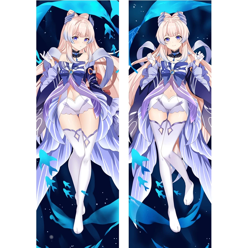 New Sexy Sangonomiya Kokomi Double-Sided Printing Hugging Body Pillow Case Genshin Imoact Cosplay Anime Dakimakura Pillow Cover