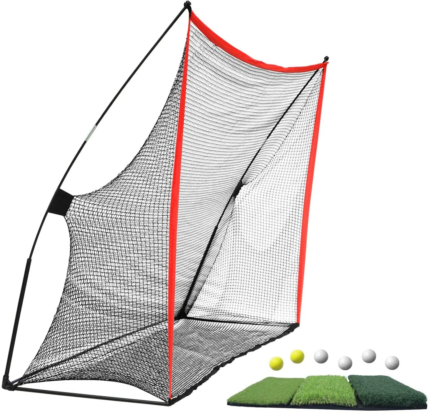 2026 Professional Foldable Indoor Outdoor Swing Hitting Training Driving Chipping Practice Golf Netpromote sales