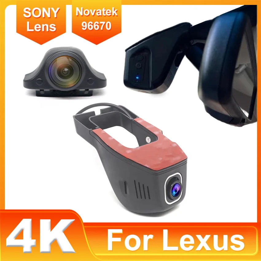 Plug and Play UHD 4K Dash Cam For Lexus IS300 IS200 IS250 IS300h IS350 CT200h HS250h NX300h Car DVR WIFI Camera Video Recorder